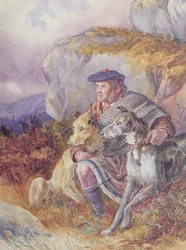 Ghillie and Deerhounds, 1874